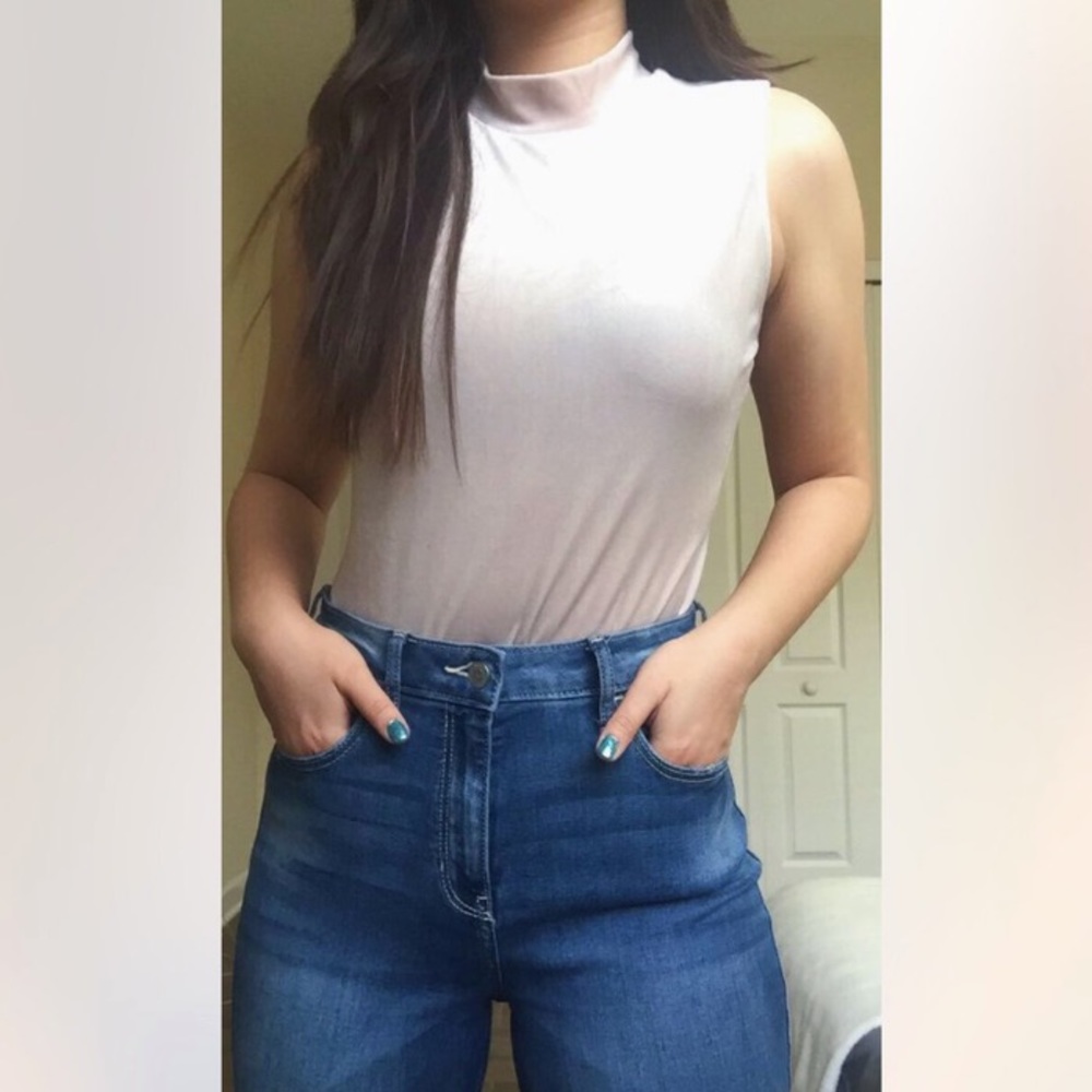 champagne velvet body suit